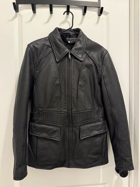 Highway One | Black Leather Motorcycle Jacket | Women’s | Size 12 / Large